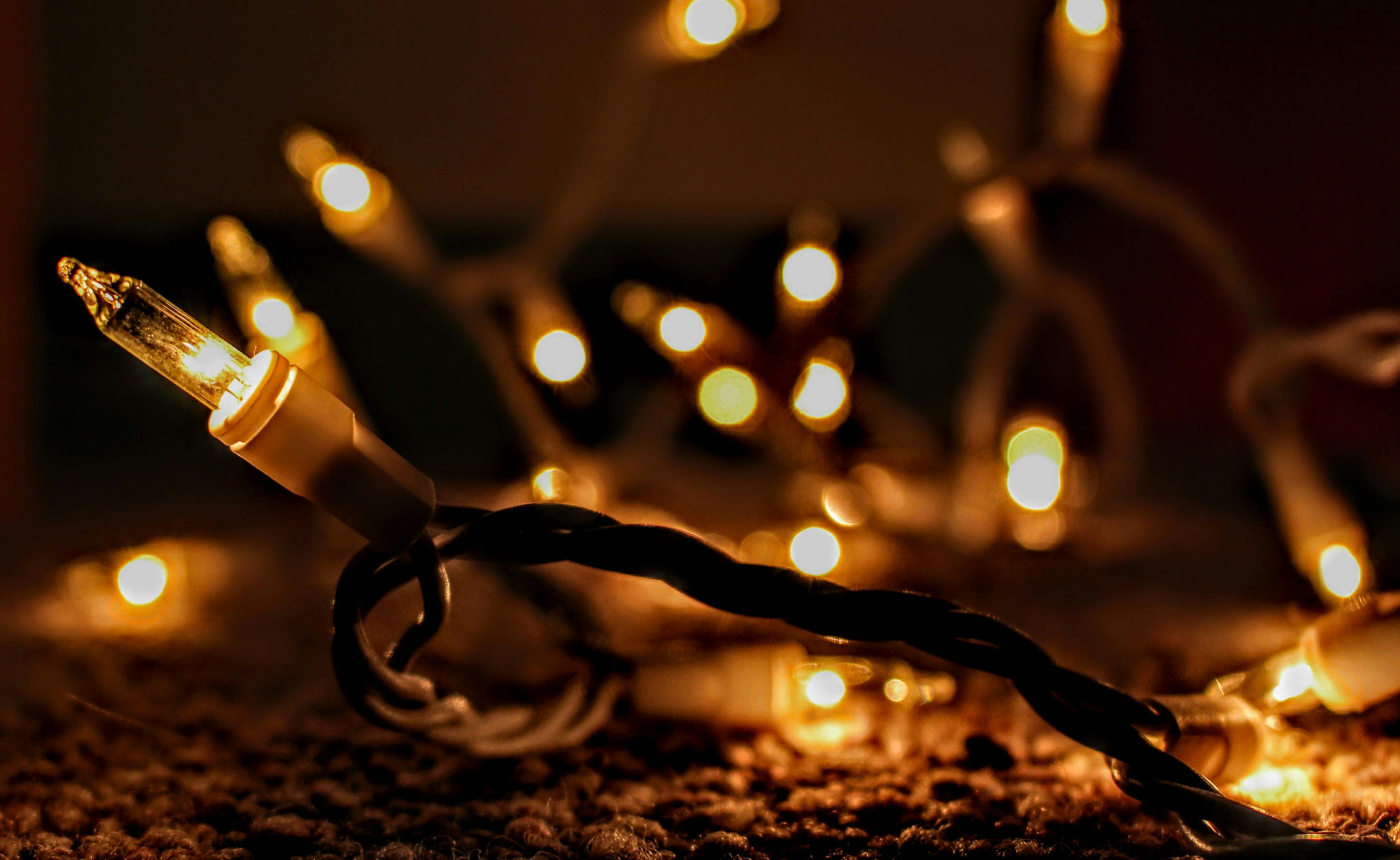 Christmas lights installed on a home, Carmichael holiday lighting by Reindeer Christmas Lights